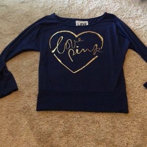 VS PINK Navy Pullover